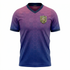 ESBOOR Men's Modern Gradient Honeycomb Soccer Jersey - Purple to Blue Athletic Training Shirt
