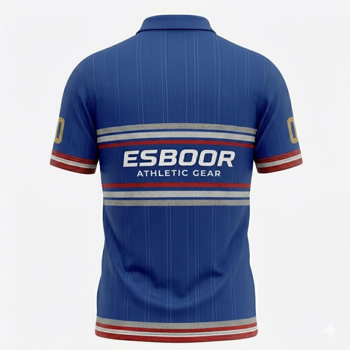 Esboor "Athletic Gear" Premium Blue Men's Polo Jersey