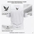 Esboor Men's Eagle Mesh Performance T-Shirt – Breathable White Athletic Training Top