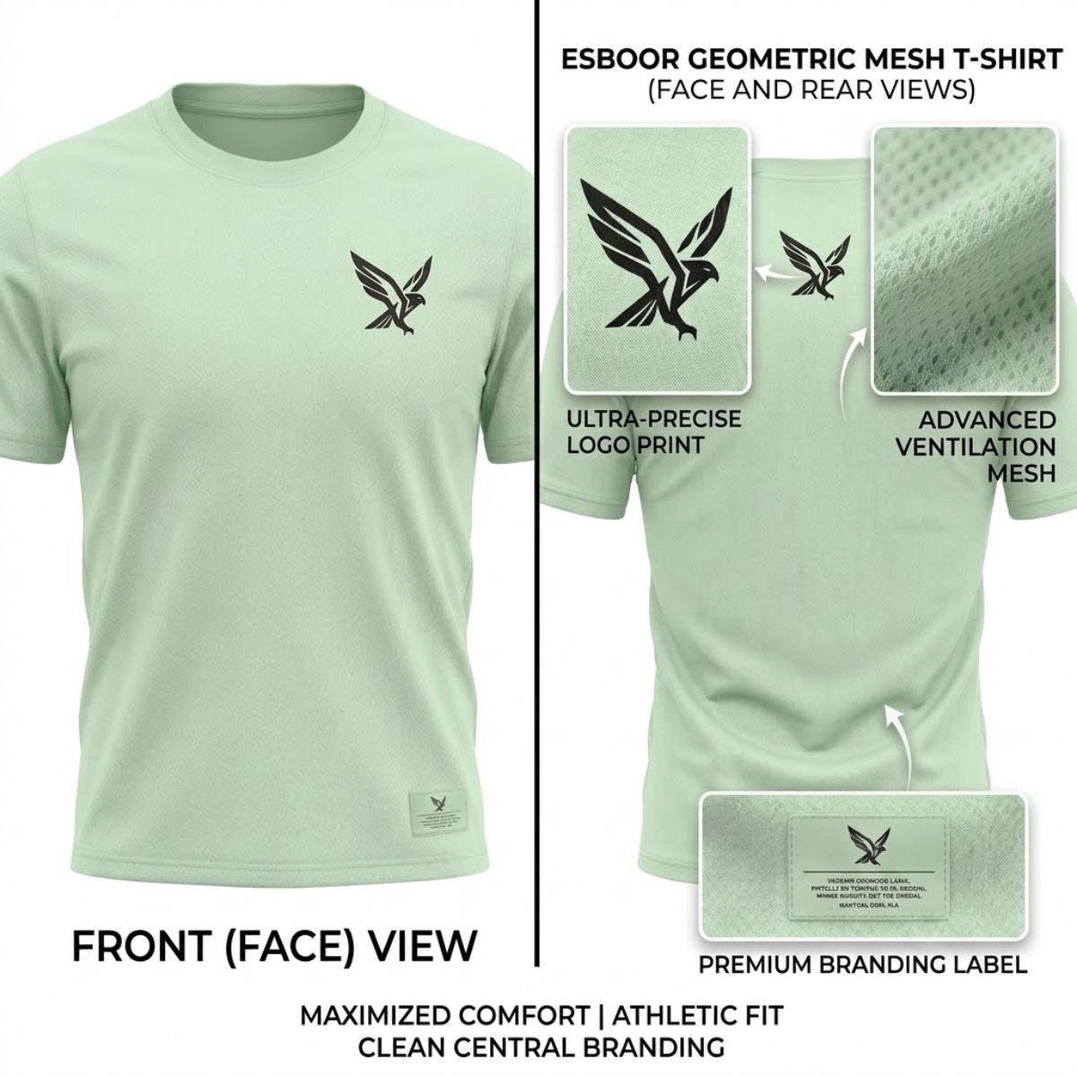 Esboor "Eagle Mesh" White Performance T-Shirt