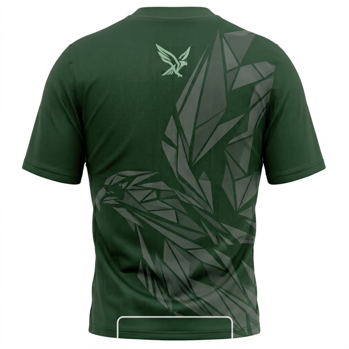 Esboor "Tonal Geometry" Forest Green Performance V-Neck