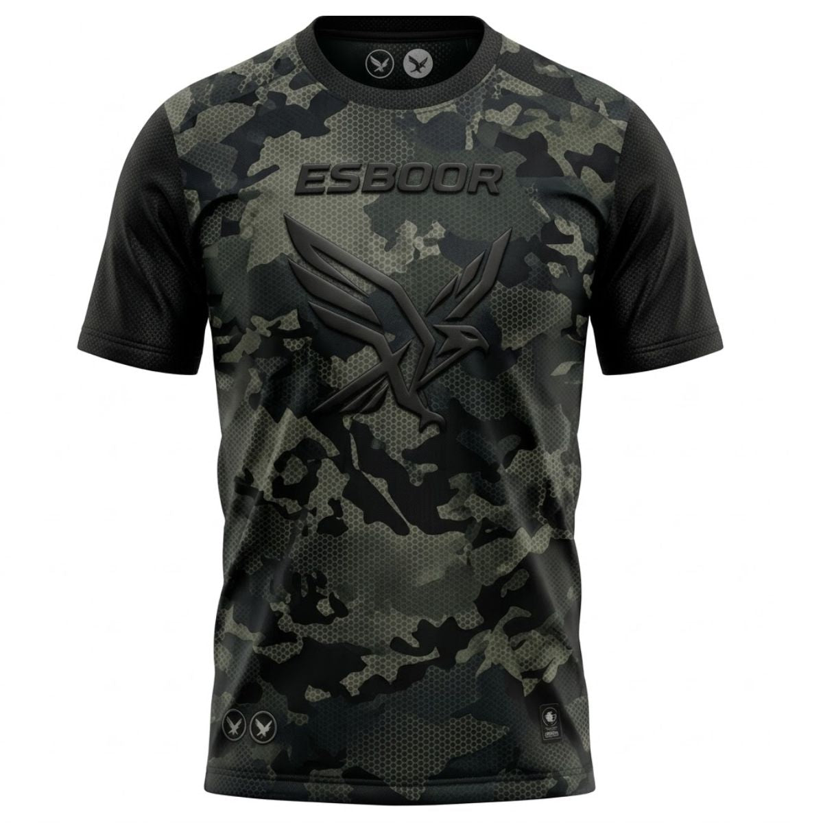 Esboor "Tactical Performance Gear" Men's Camo Crewneck T-Shirt