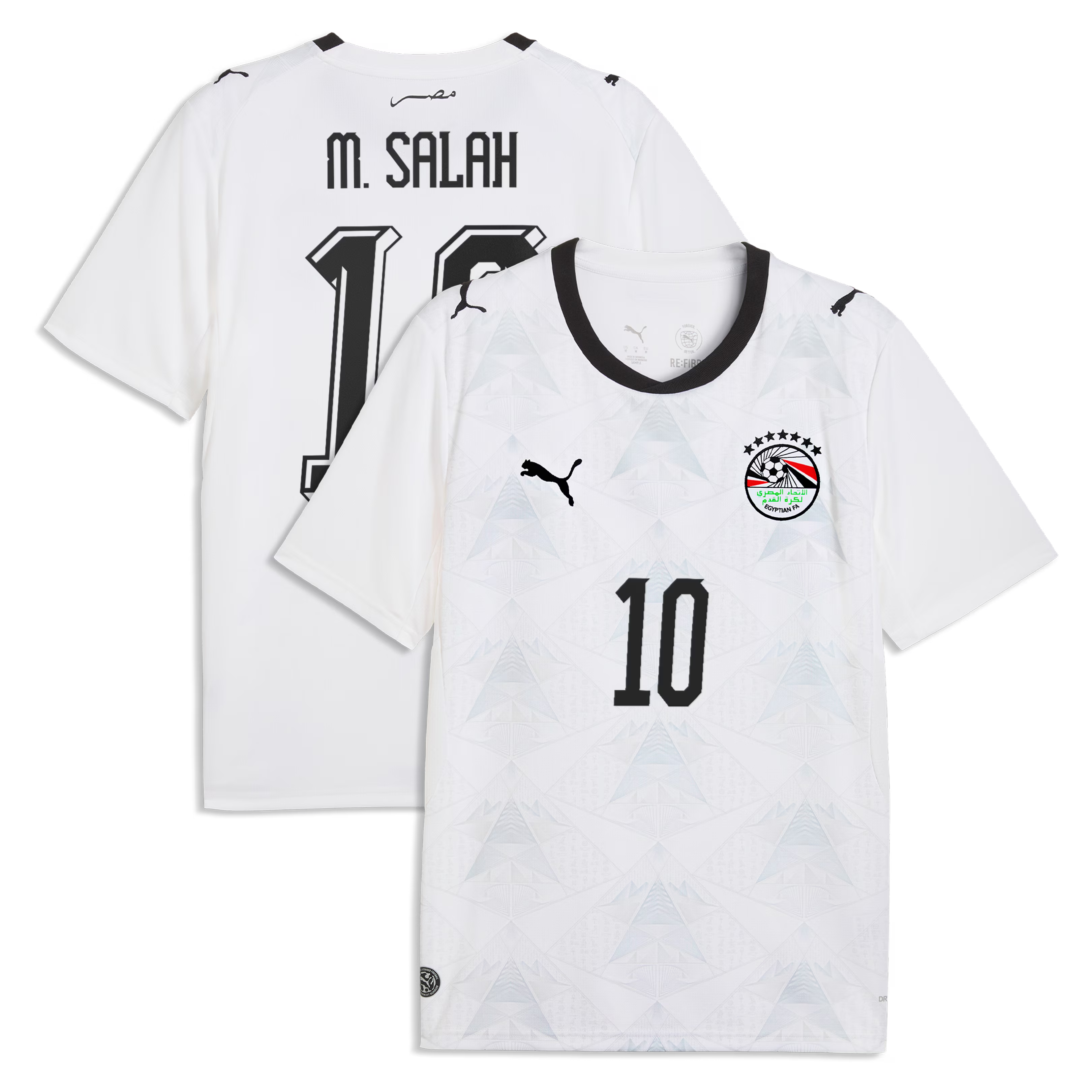 Mohamed Salah Egypt National Team Puma 2026 Away Jersey - White