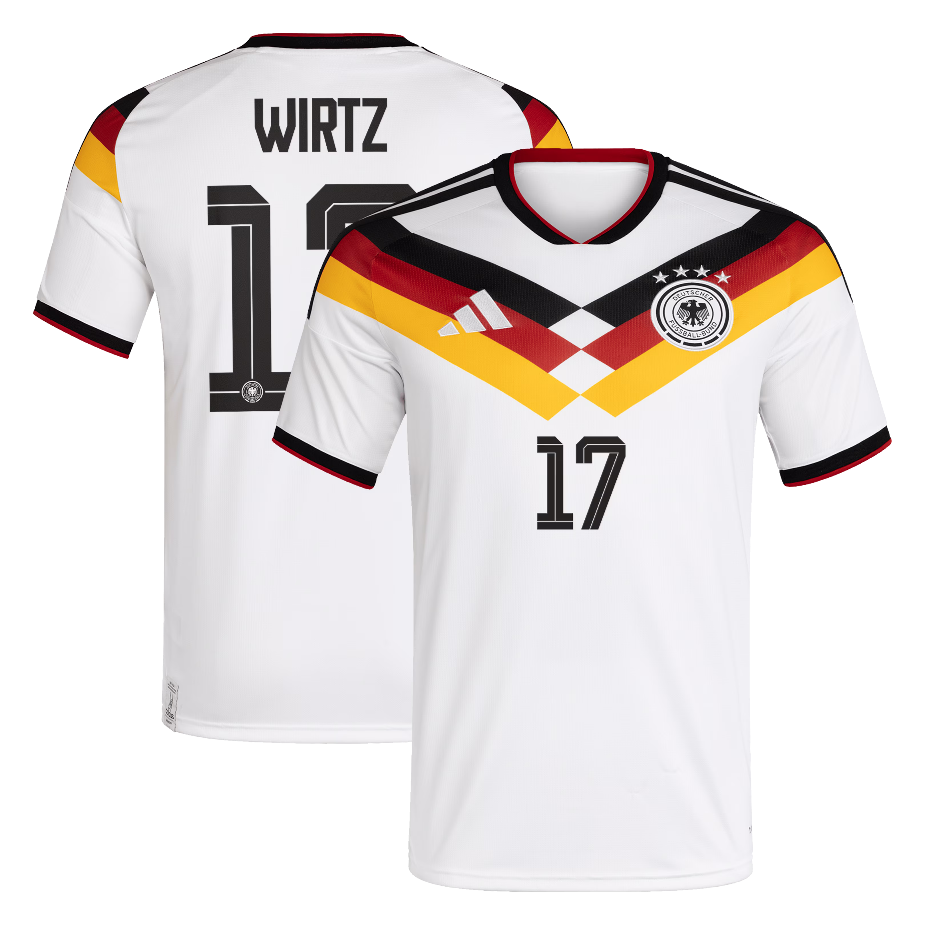 Florian Wirtz Germany National Team adidas 2026 Home Jersey - White