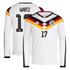 Florian Wirtz Germany National Team adidas 2026 Home Long Sleeve Jersey - White