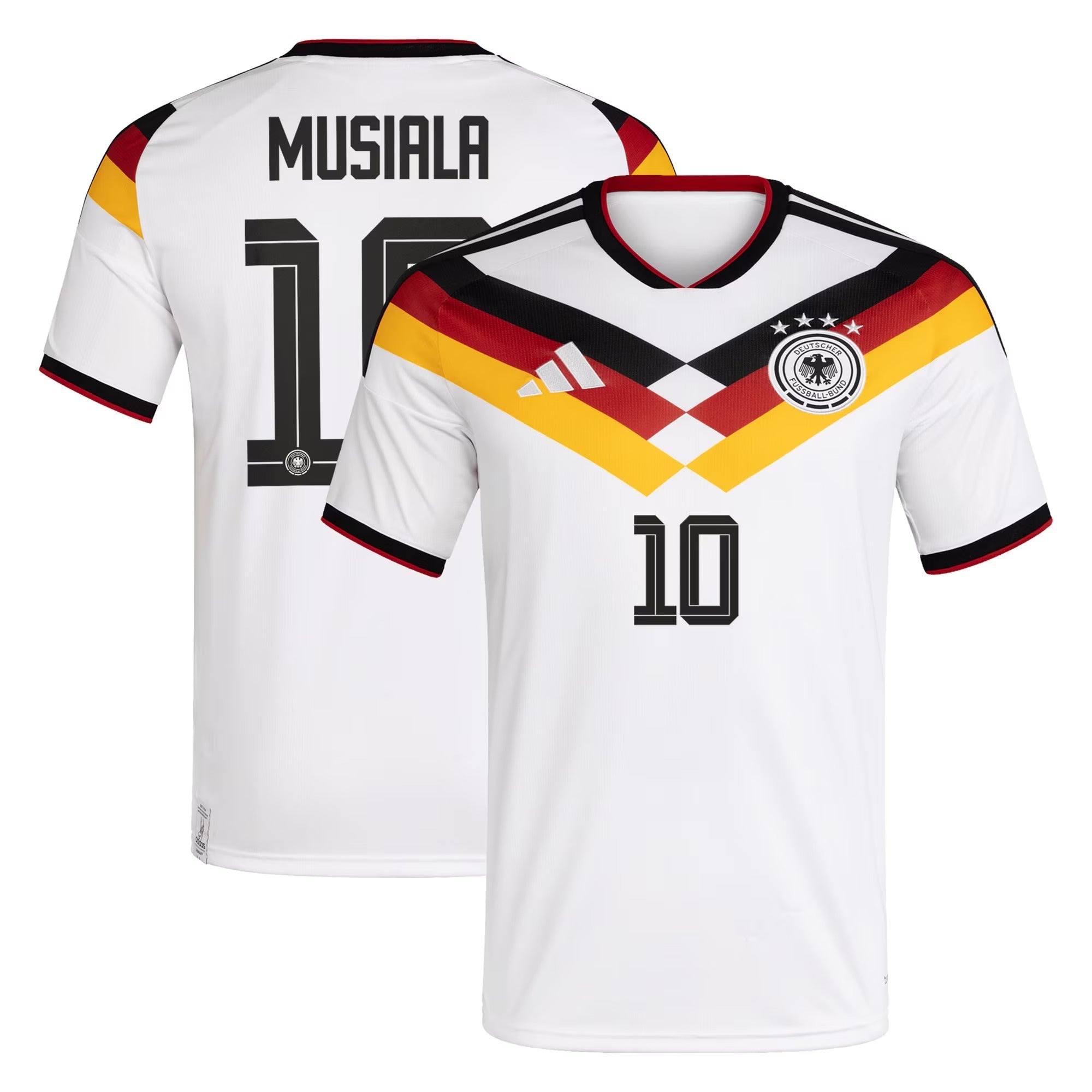 Jamal Musiala Germany National Team adidas 2026 Home Jersey - White