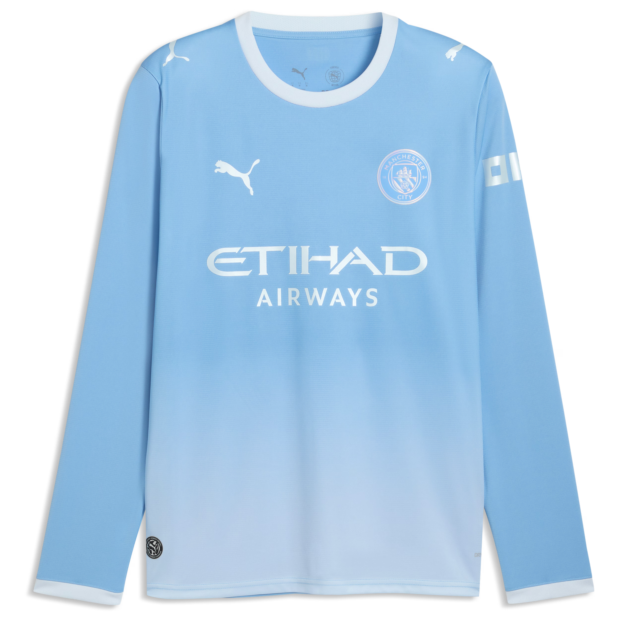 Erling Haaland Manchester City Puma 2026/27 Home Long Sleeve Jersey - Light Blue