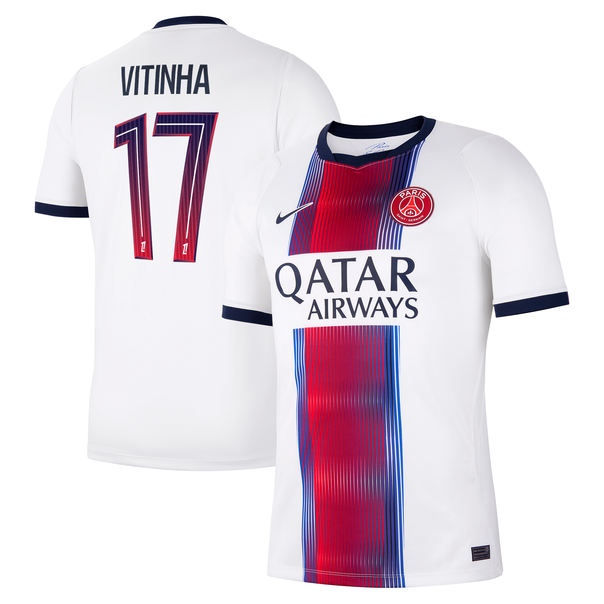 Vitinha Paris Saint-Germain Nike 2026/27 Away Stadium Jersey - White