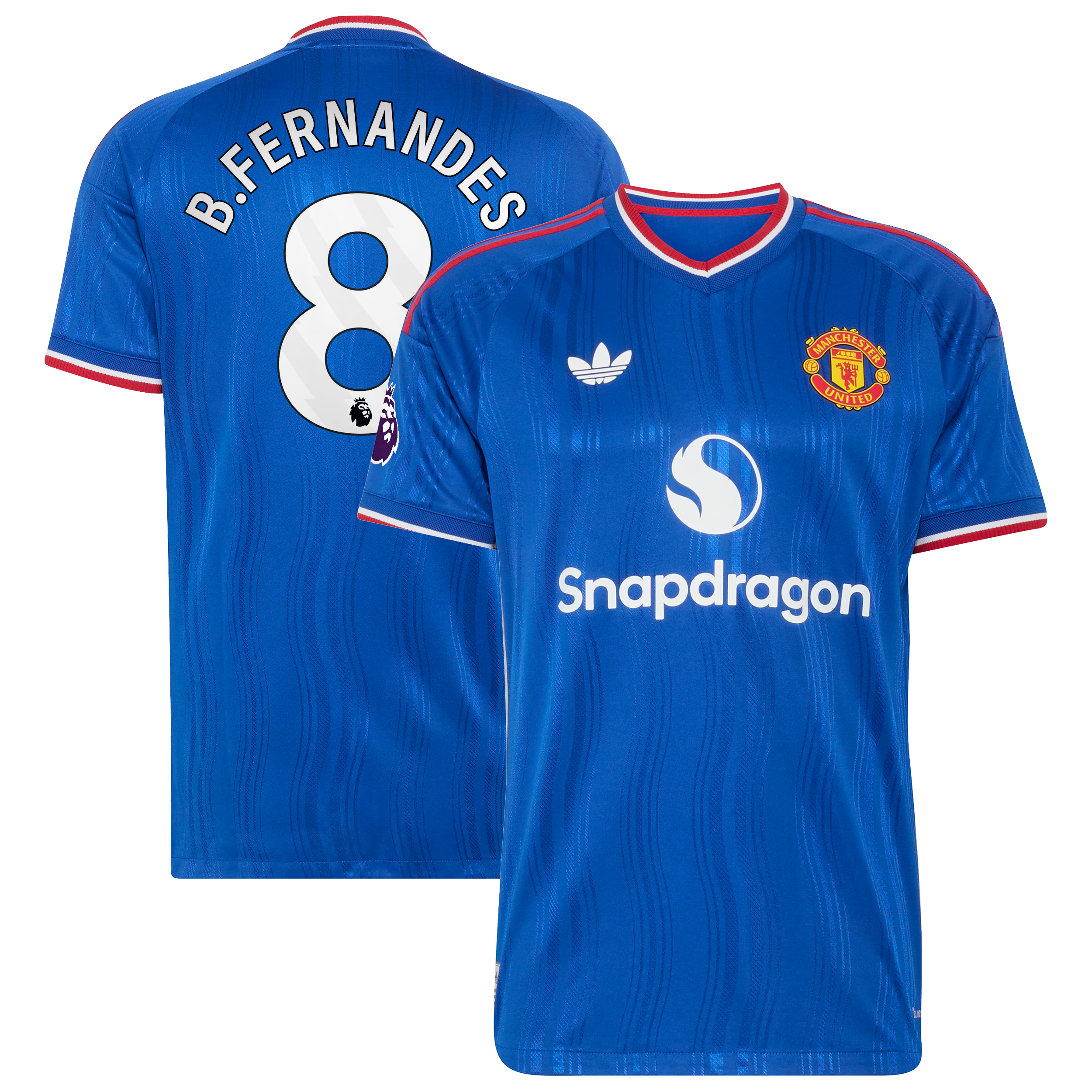 Bruno Fernandes Manchester United adidas 2026/27 Away On-Field Jersey - Royal