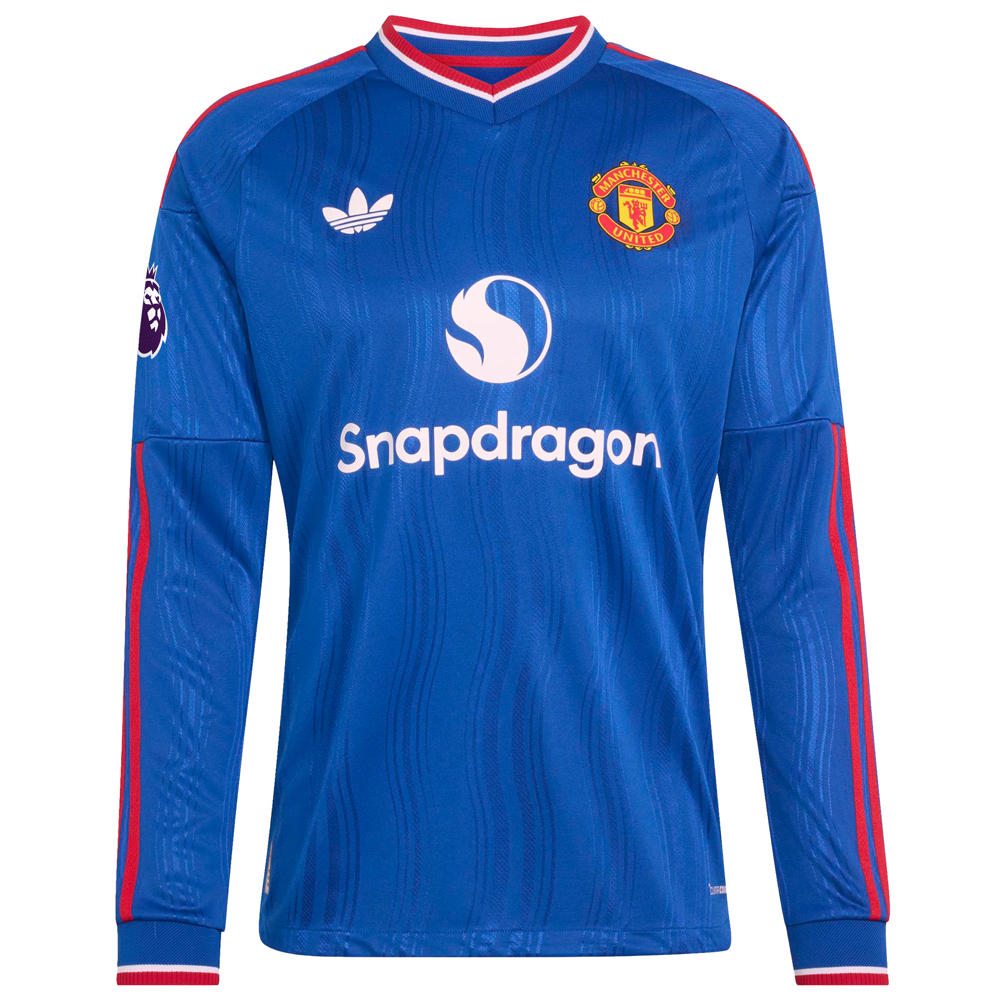 Manchester United adidas 2026/27 Away On-Field Custom Long Sleeve Jersey - Royal