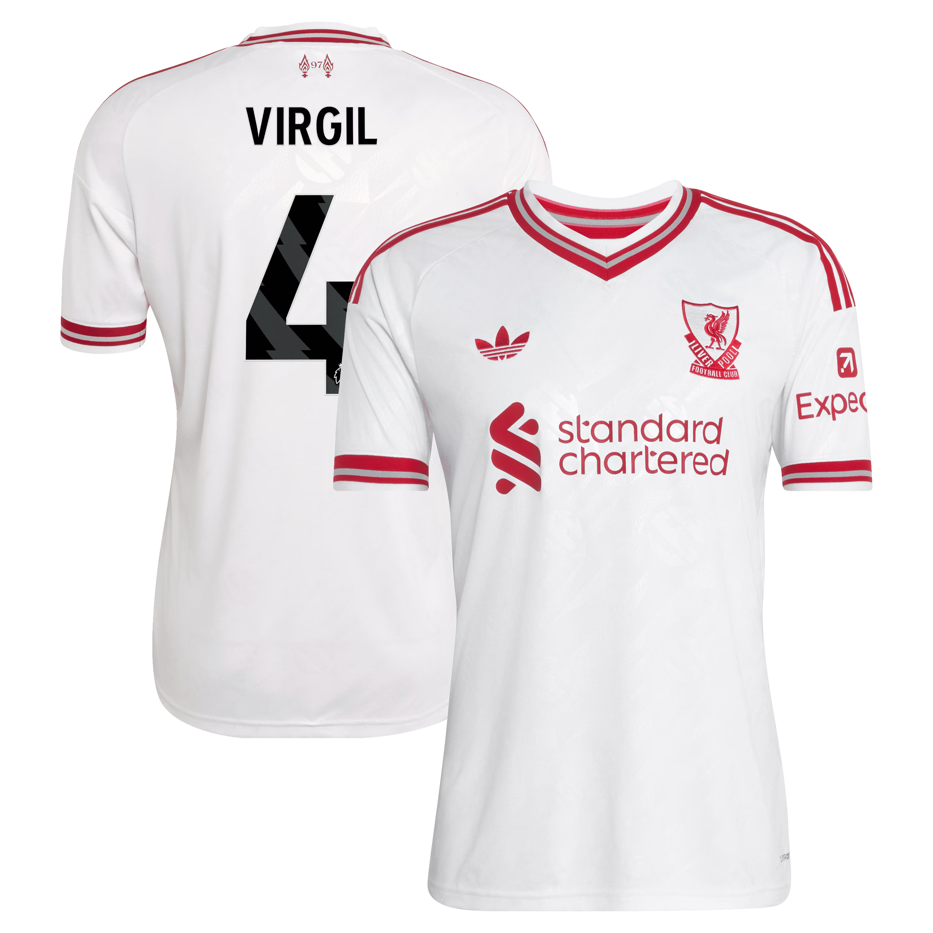 Virgil van Dijk Liverpool adidas 2026/27 Away Jersey - White