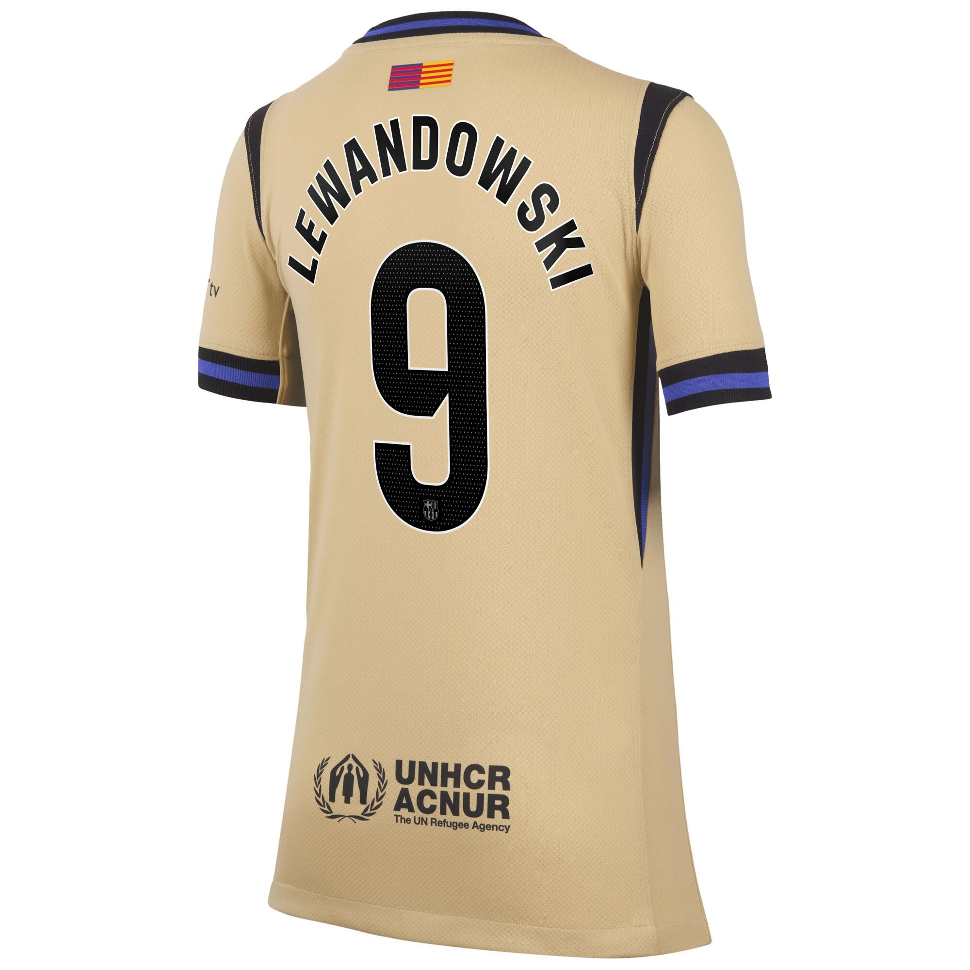 Robert Lewandowski Barcelona Nike 2025/26 Away Stadium Jersey - Gold