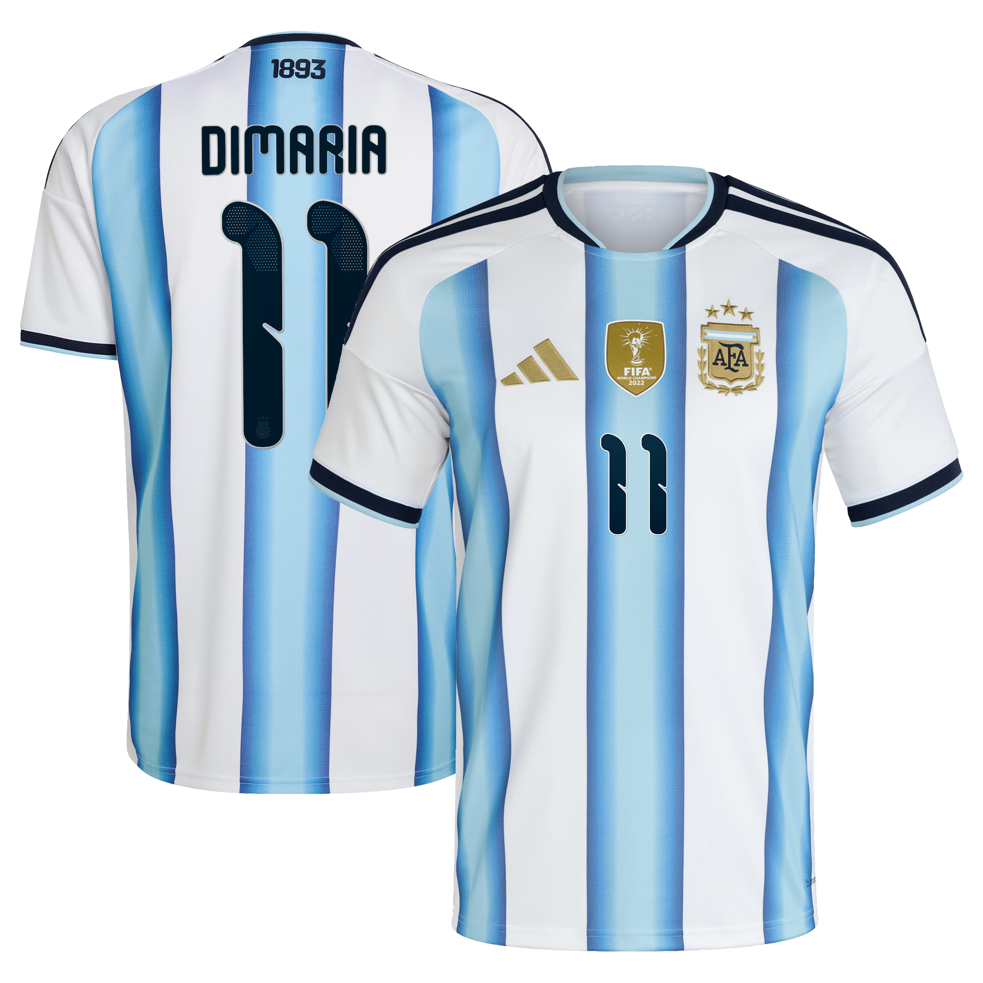 Argentina adidas Home Shirt 2026 with Di Maria 11 printing