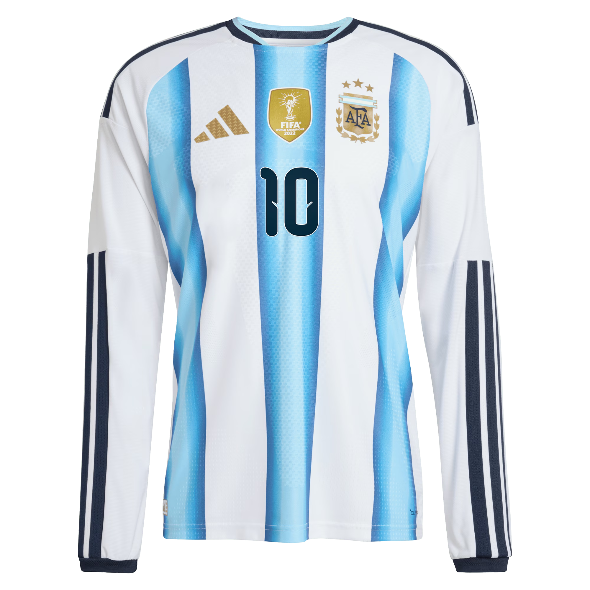 Argentina adidas Home Shirt 2026 - Long sleeve with Messi 10 printing