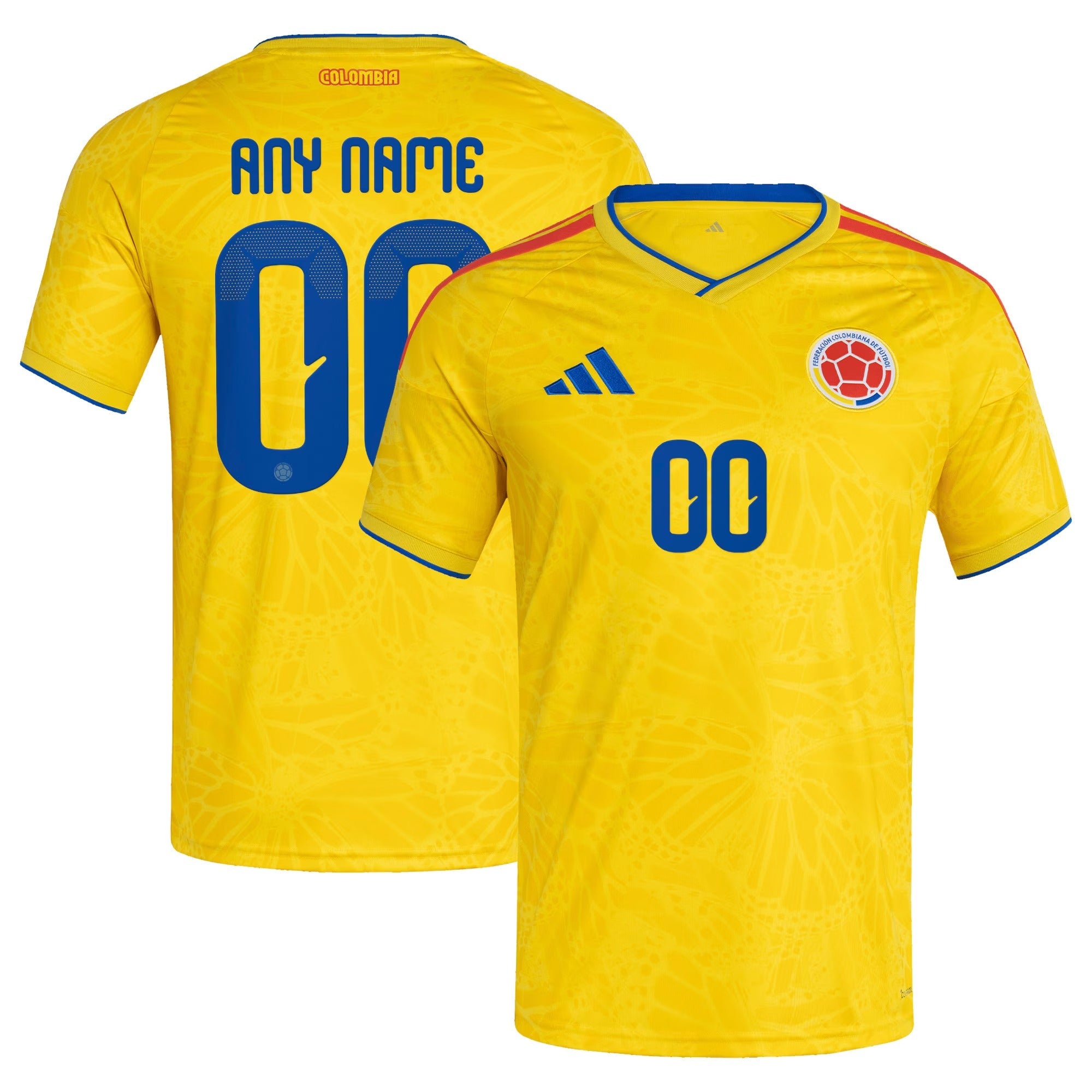 Colombia National Team adidas FIFA x World Cup 2026 Home Custom Jersey - Yellow