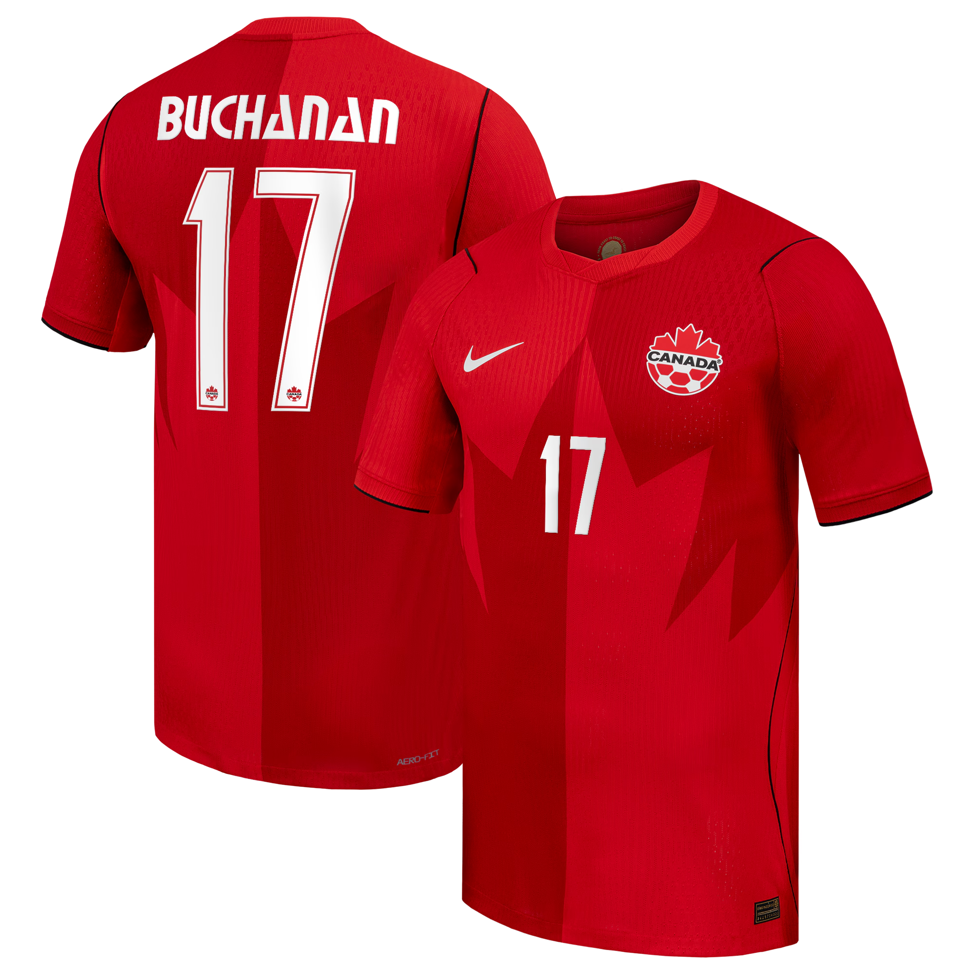 Tajon Buchanan Canada Soccer Nike 2026 Home Match Jersey - Red