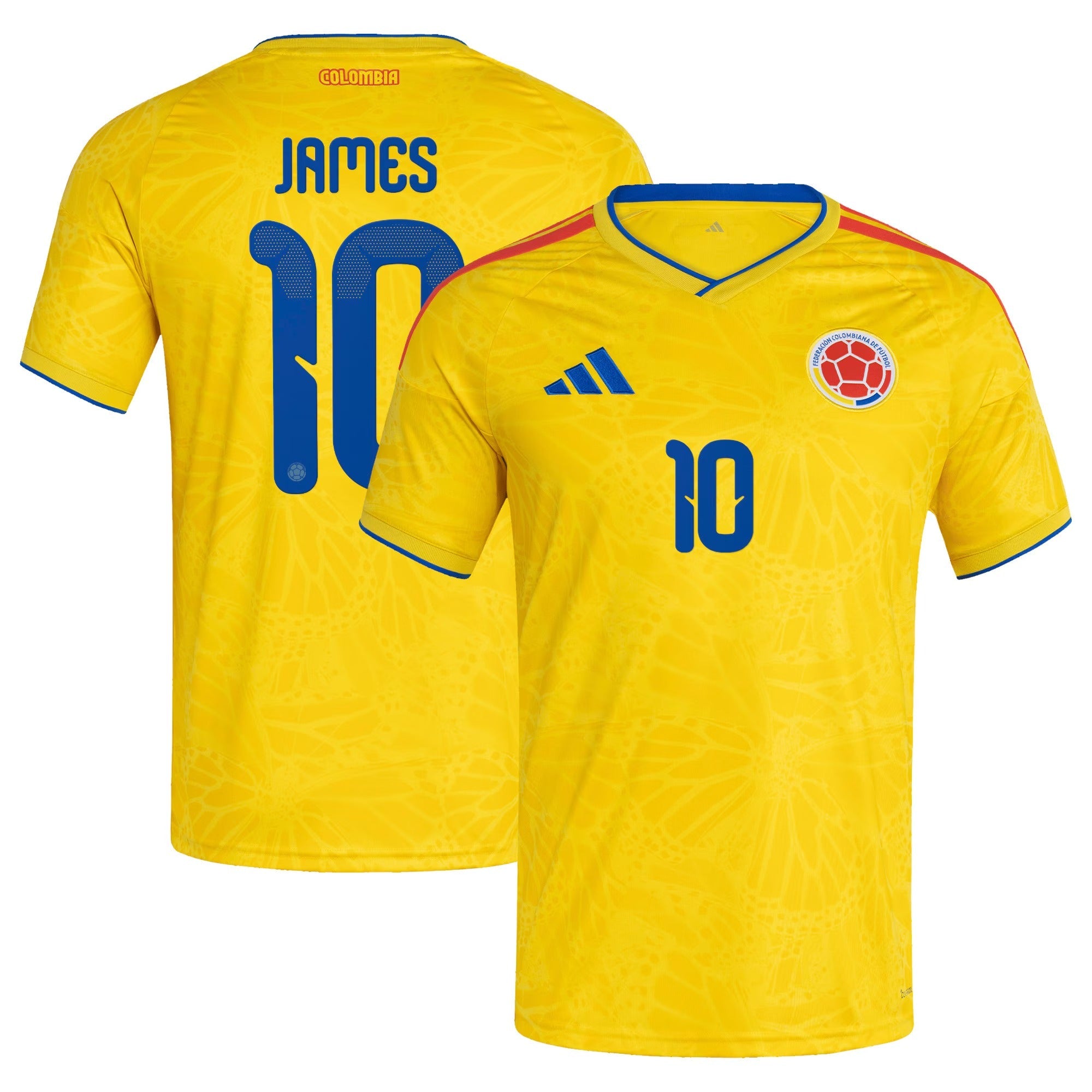 James Rodriguez Colombia National Team adidas 2026 Home Jersey - Yellow