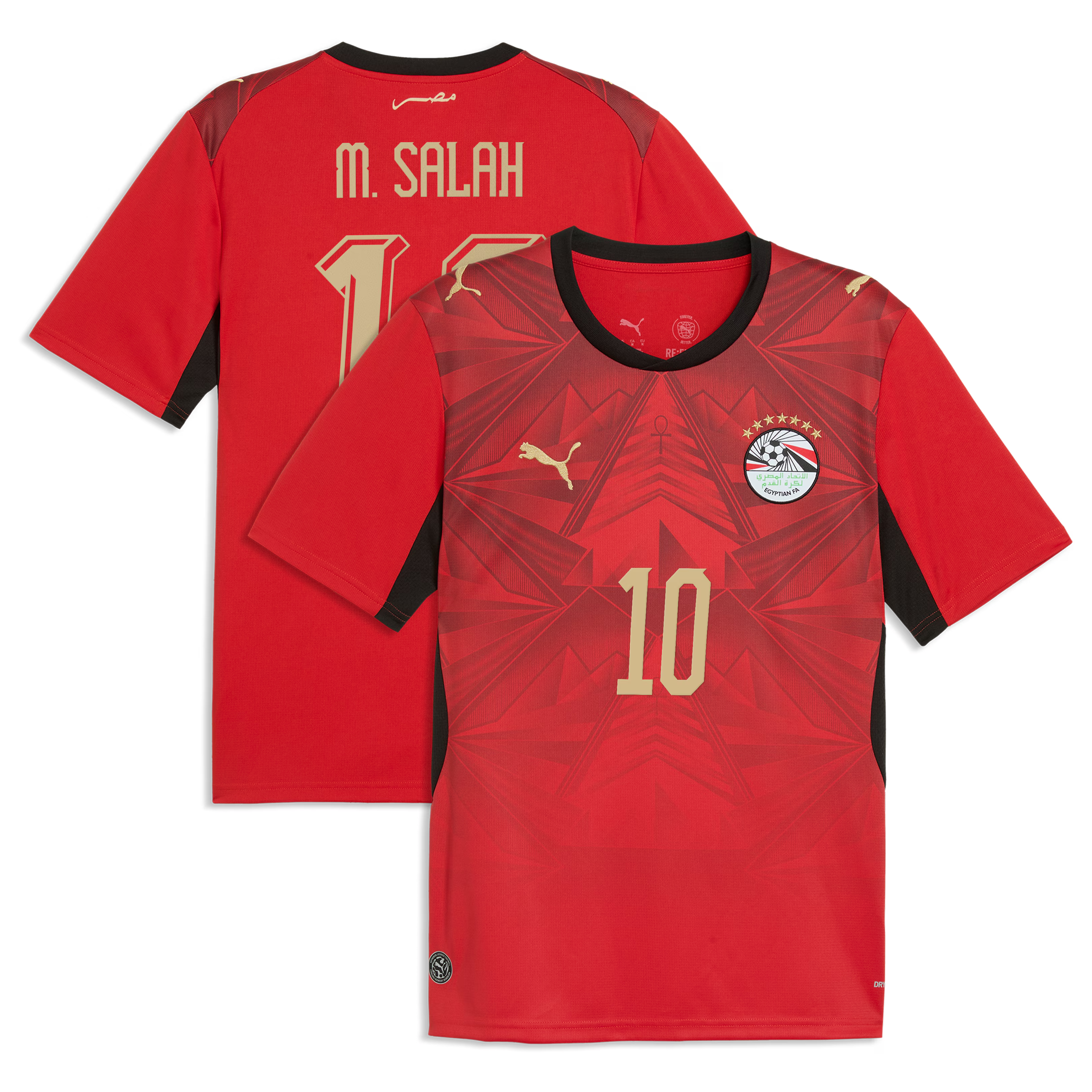 Mohamed Salah Egypt National Team Puma 2026 Home Jersey - Red