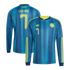 Luis Diaz Colombia National Team adidas 2026 Away Long Sleeve Jersey - Turquoise
