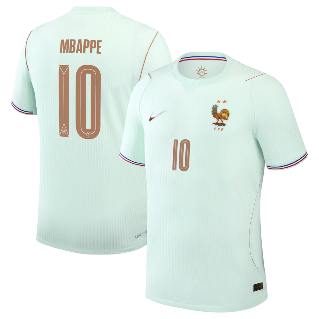 Kylian Mbappé France National Team Nike 2026 Away Match Jersey - Green