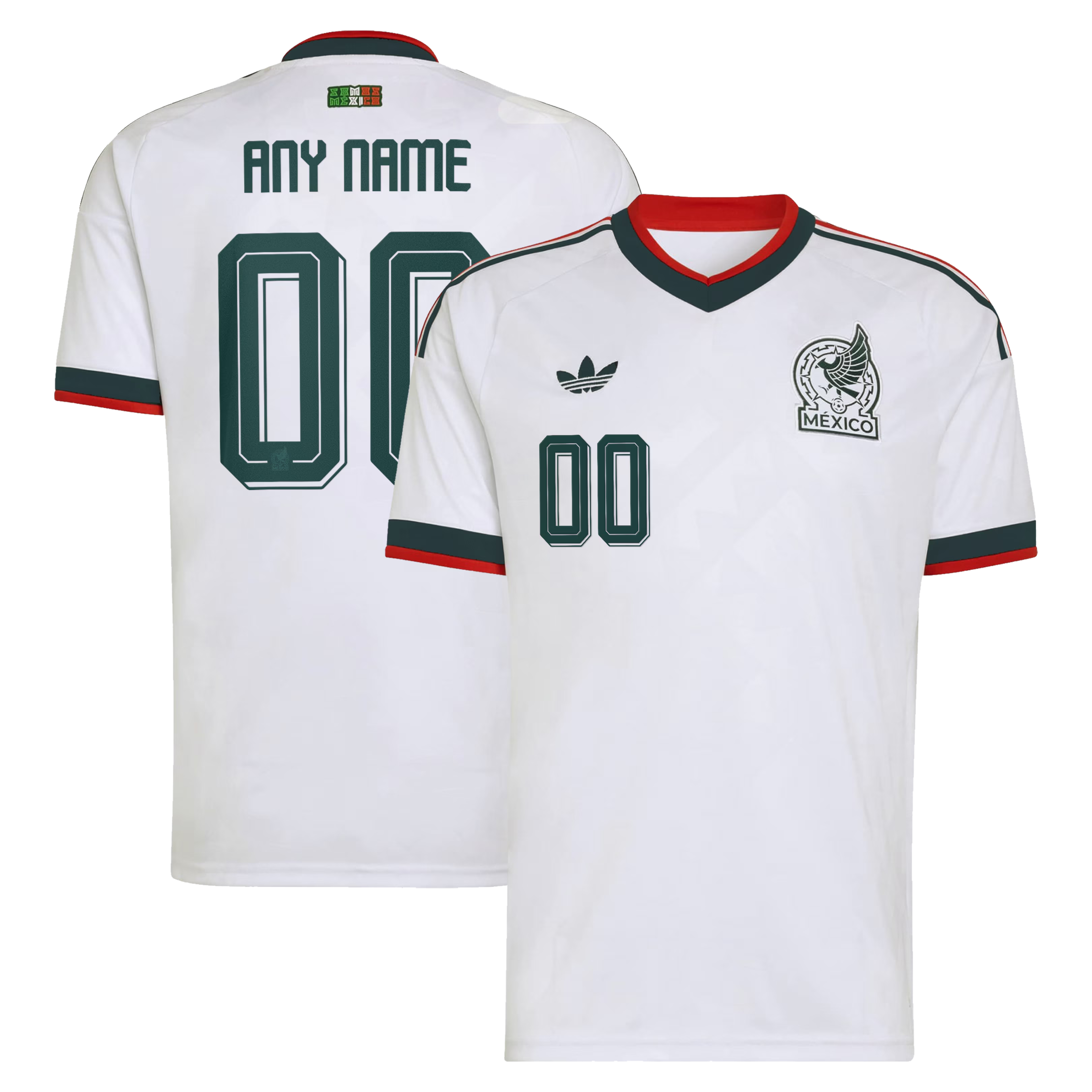 Mexico National Team adidas 2026 Away Custom Jersey - White