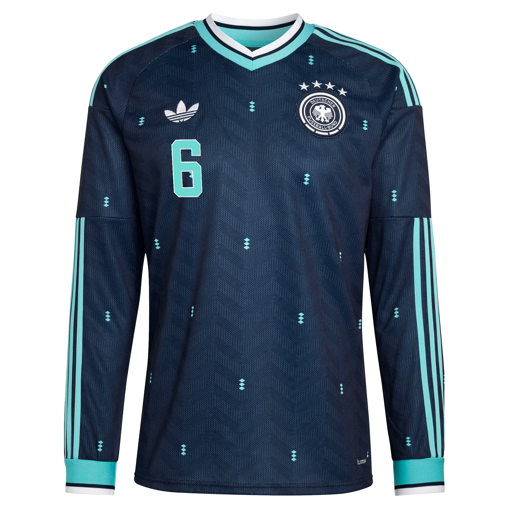 Joshua Kimmich Germany National Team adidas 2026 Away Long Sleeve Jersey - Navy