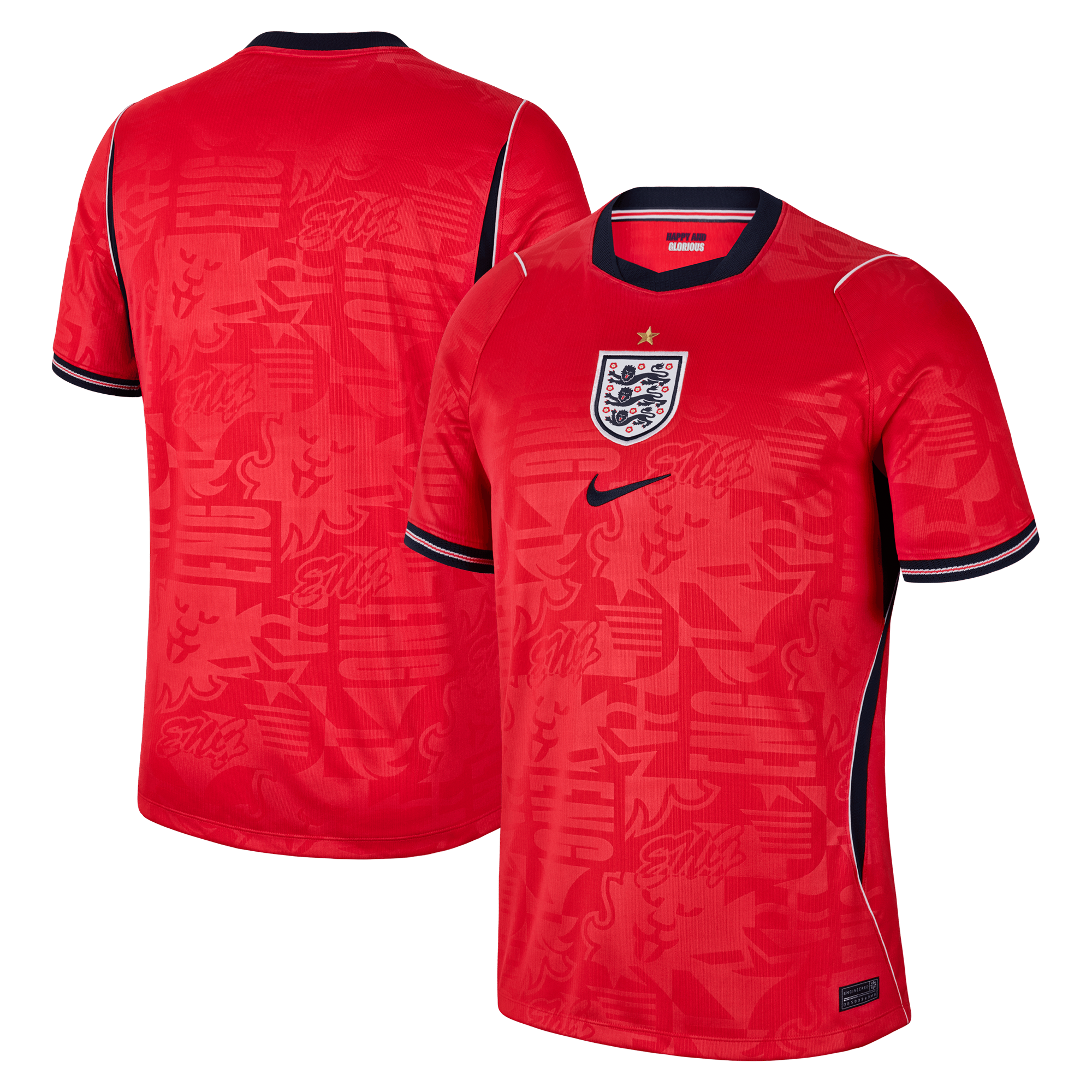 England National Team Nike 2026 Away Stadium Jersey - Red