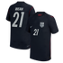 Timothy Weah USMNT Nike Youth 2026 Away Match Jersey - Blue