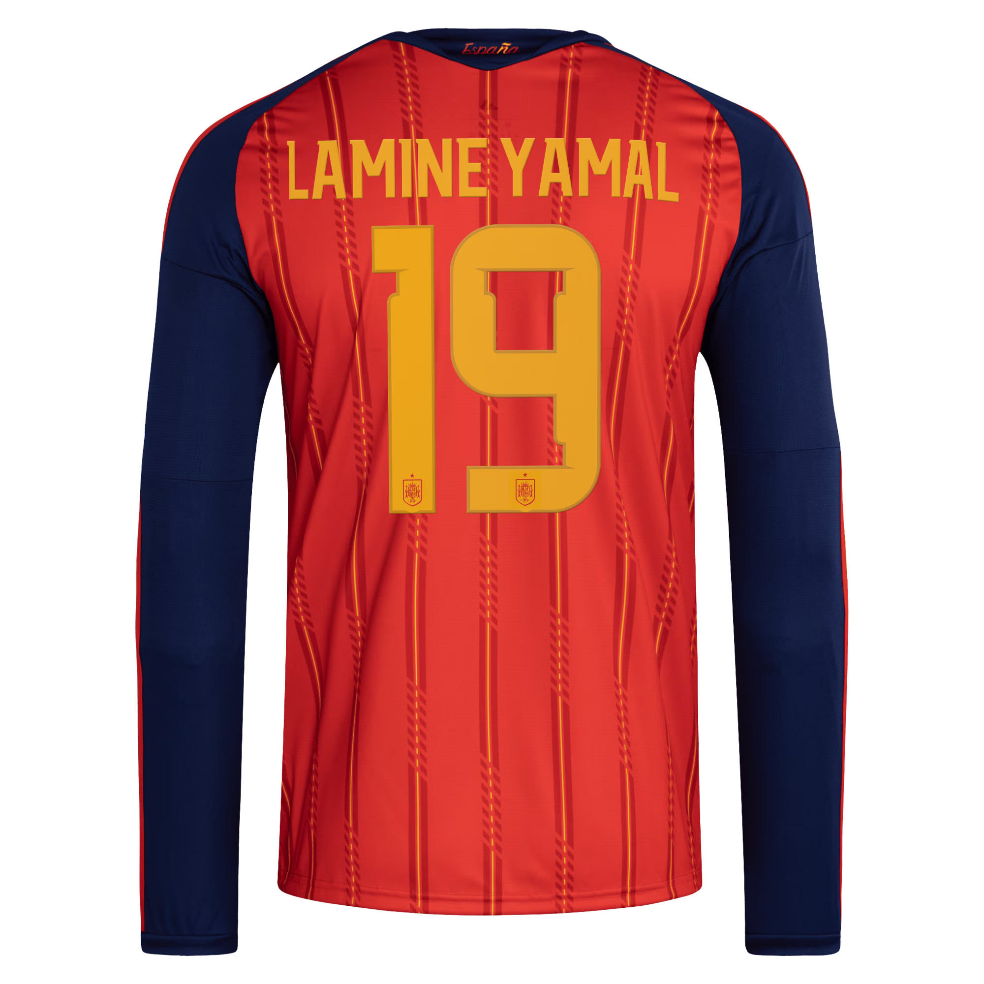 Lamine Yamal Spain National Team adidas 2026 Home Long Sleeve Jersey - Red