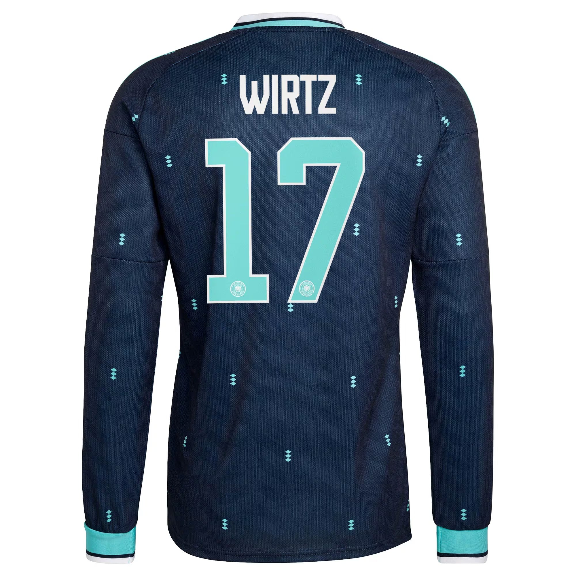 Florian Wirtz Germany National Team adidas 2026 Away Long Sleeve Jersey - Navy