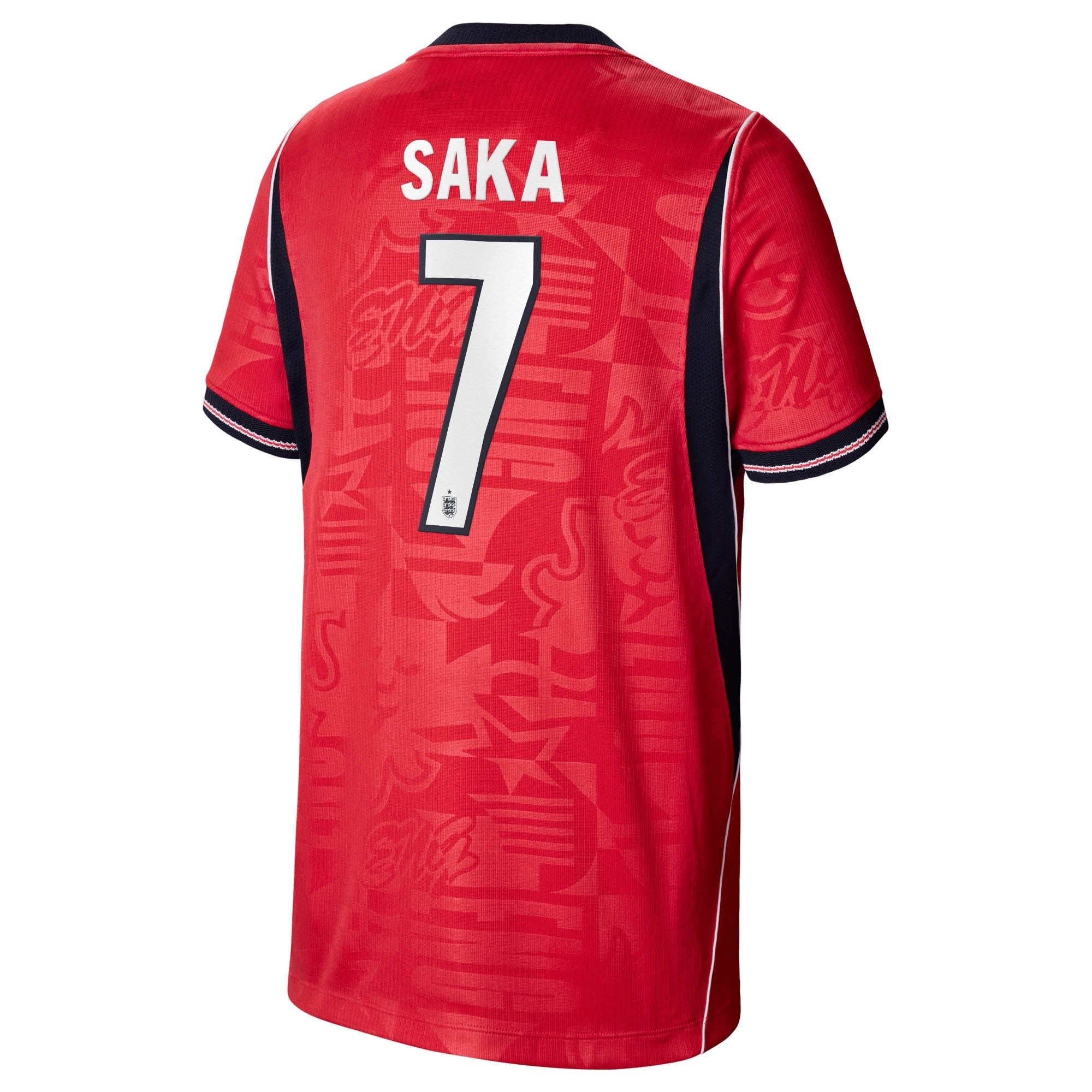 Bukayo Saka England National Team Nike Youth 2026 Away Stadium Jersey - Red