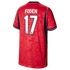 Phil Foden England National Team Nike Youth 2026 Away Stadium Jersey - Red