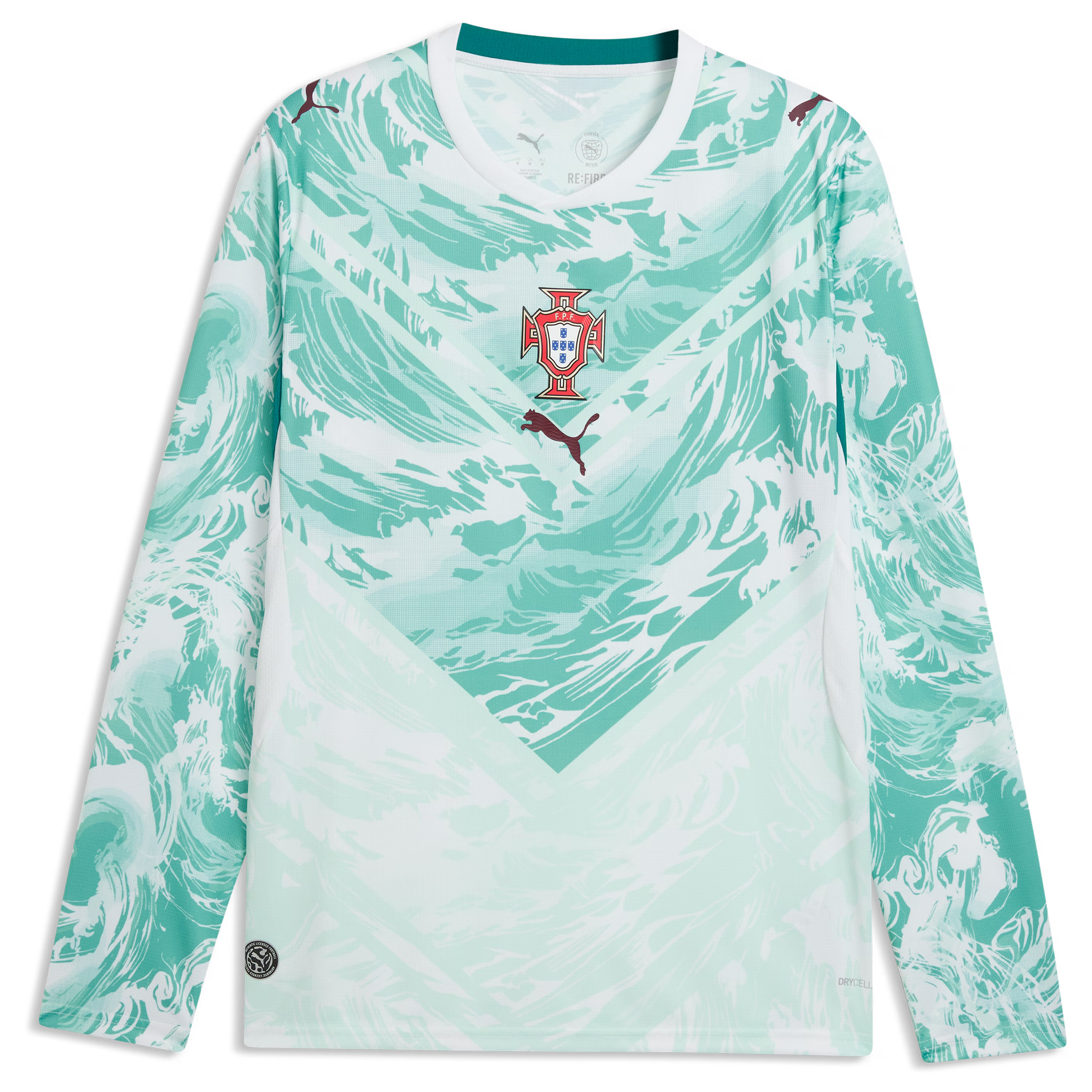 Portugal National Team Puma 2026 Away Long Sleeve Jersey - White