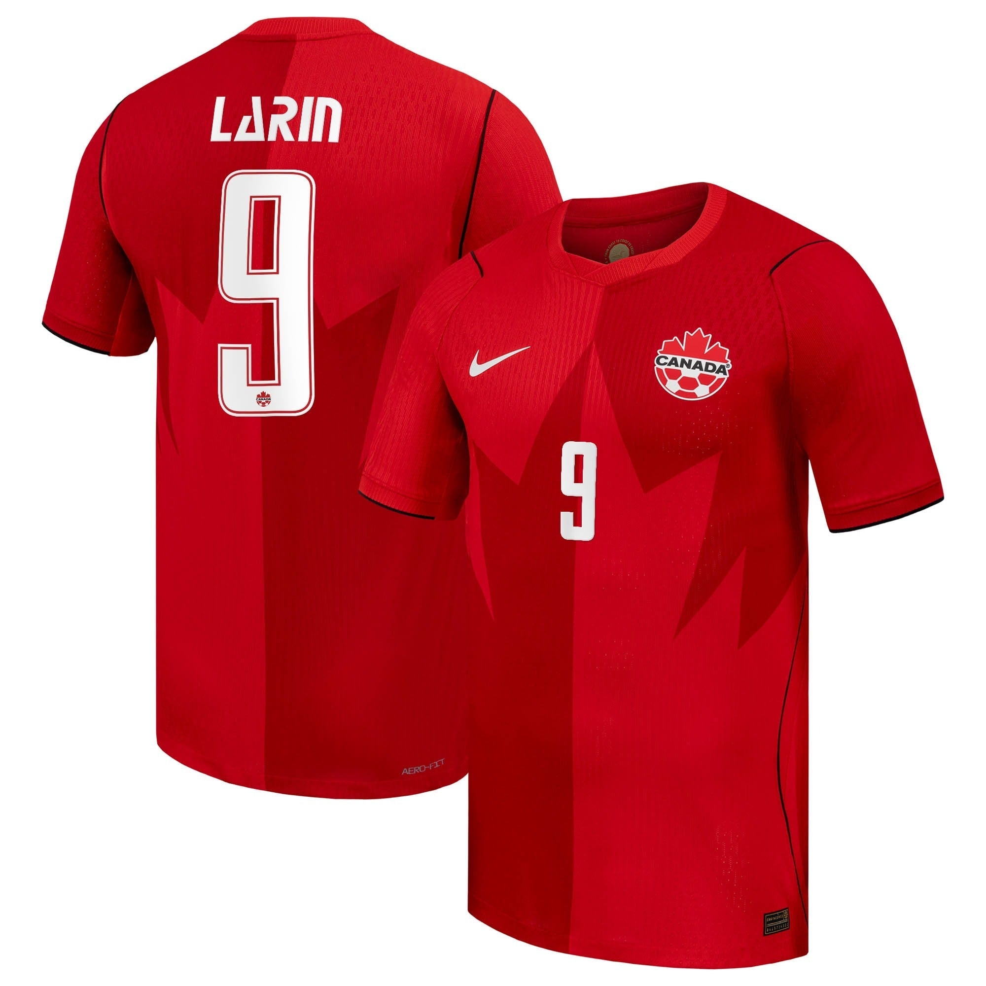 Cyle Larin Canada Soccer Nike 2026 Home Match Jersey - Red