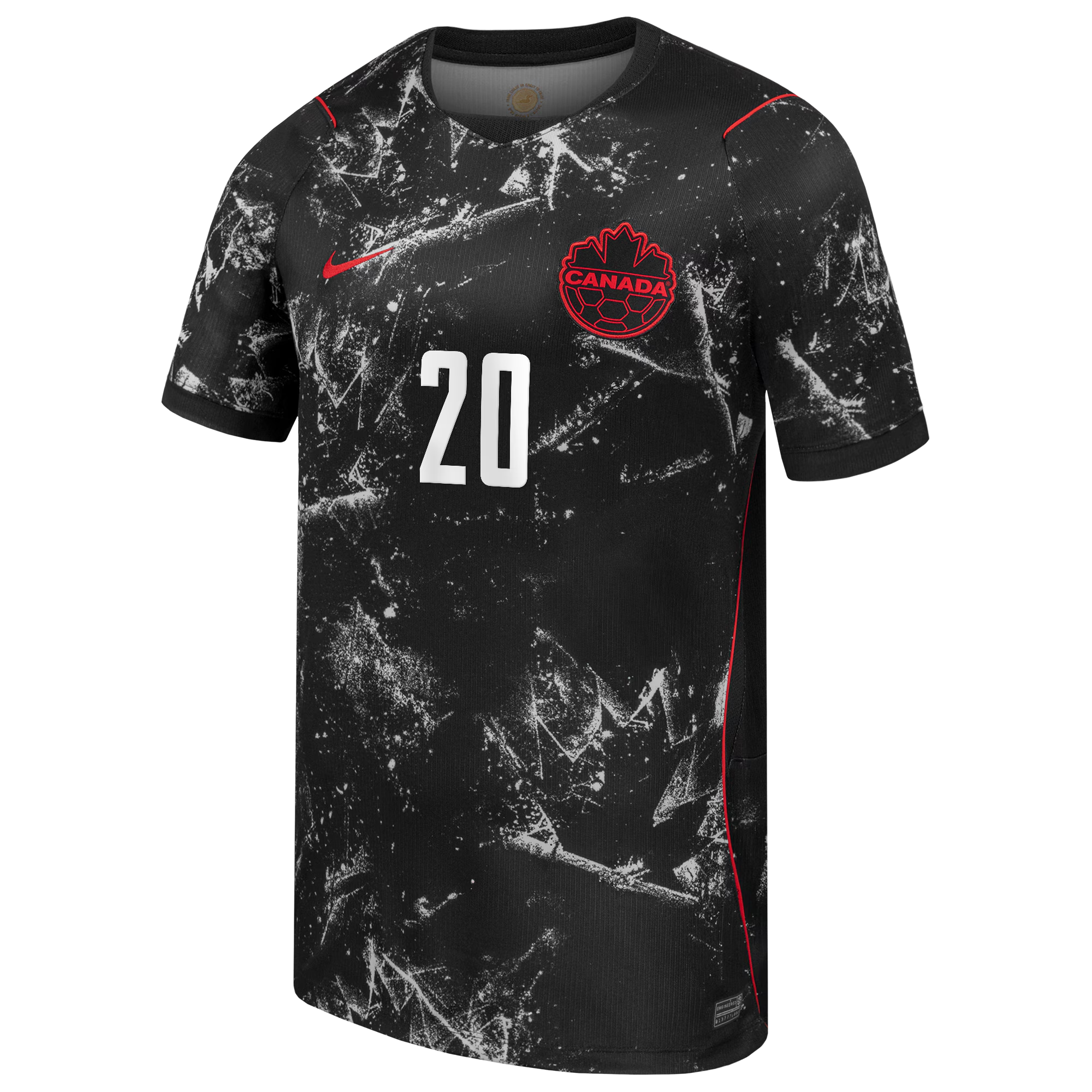 Jonathan David Canada Soccer Nike 2026 Away Stadium Jersey - Black:
