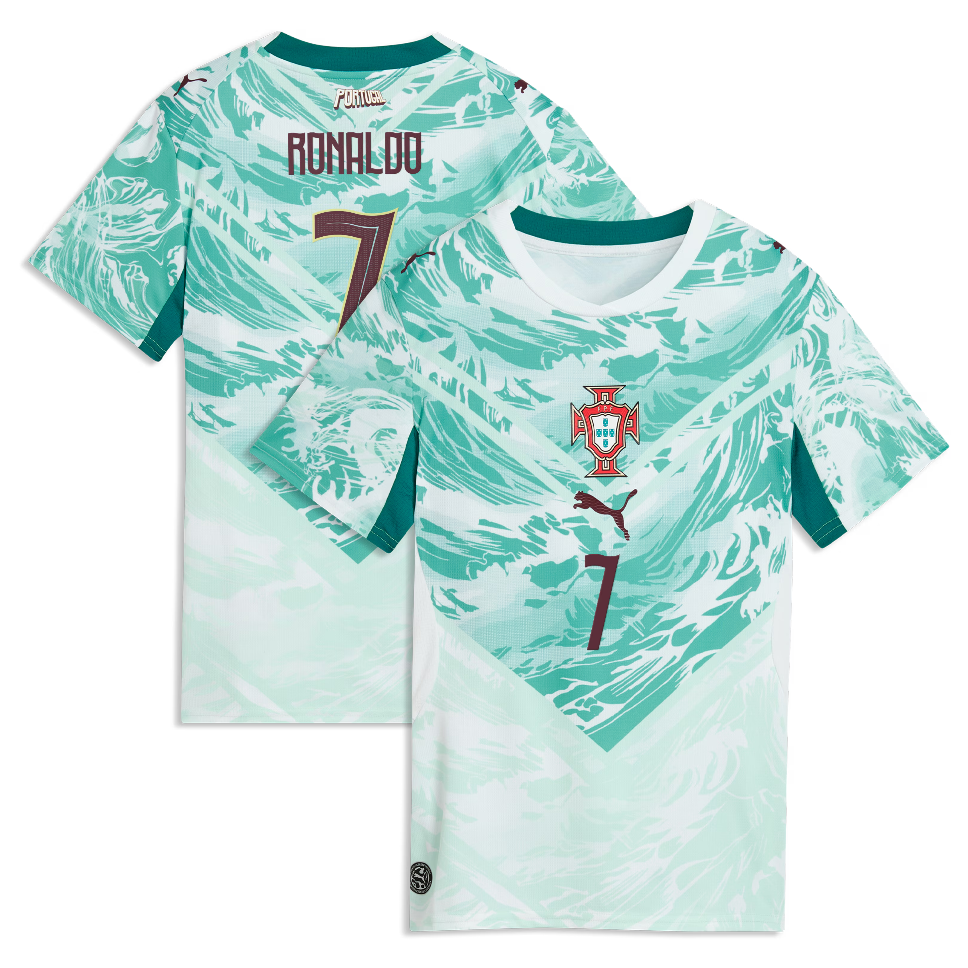 Cristiano Ronaldo Portugal National Team Puma 2026 Away Jersey - Green