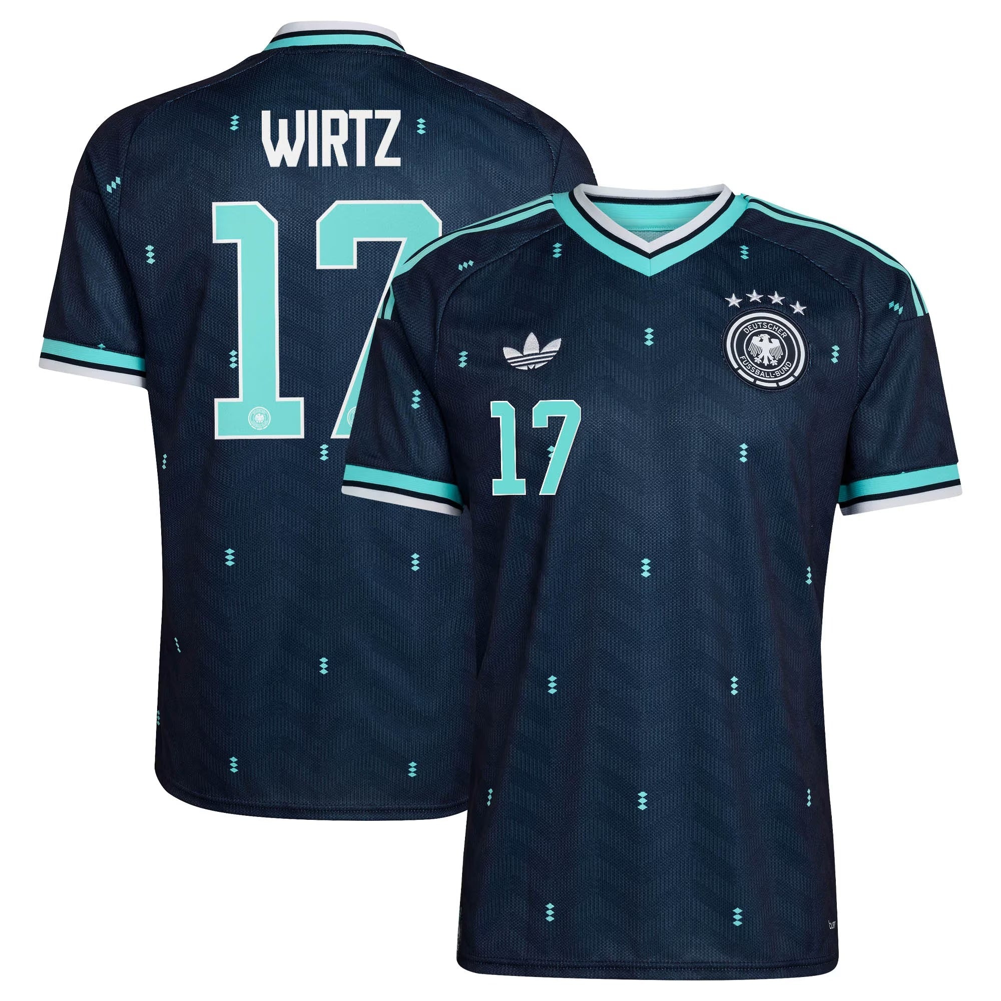 Florian Wirtz Germany National Team adidas 2026 Away  Jersey - Navy