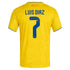 Luis Diaz Colombia National Team adidas 2026 Home Jersey - Yellow
