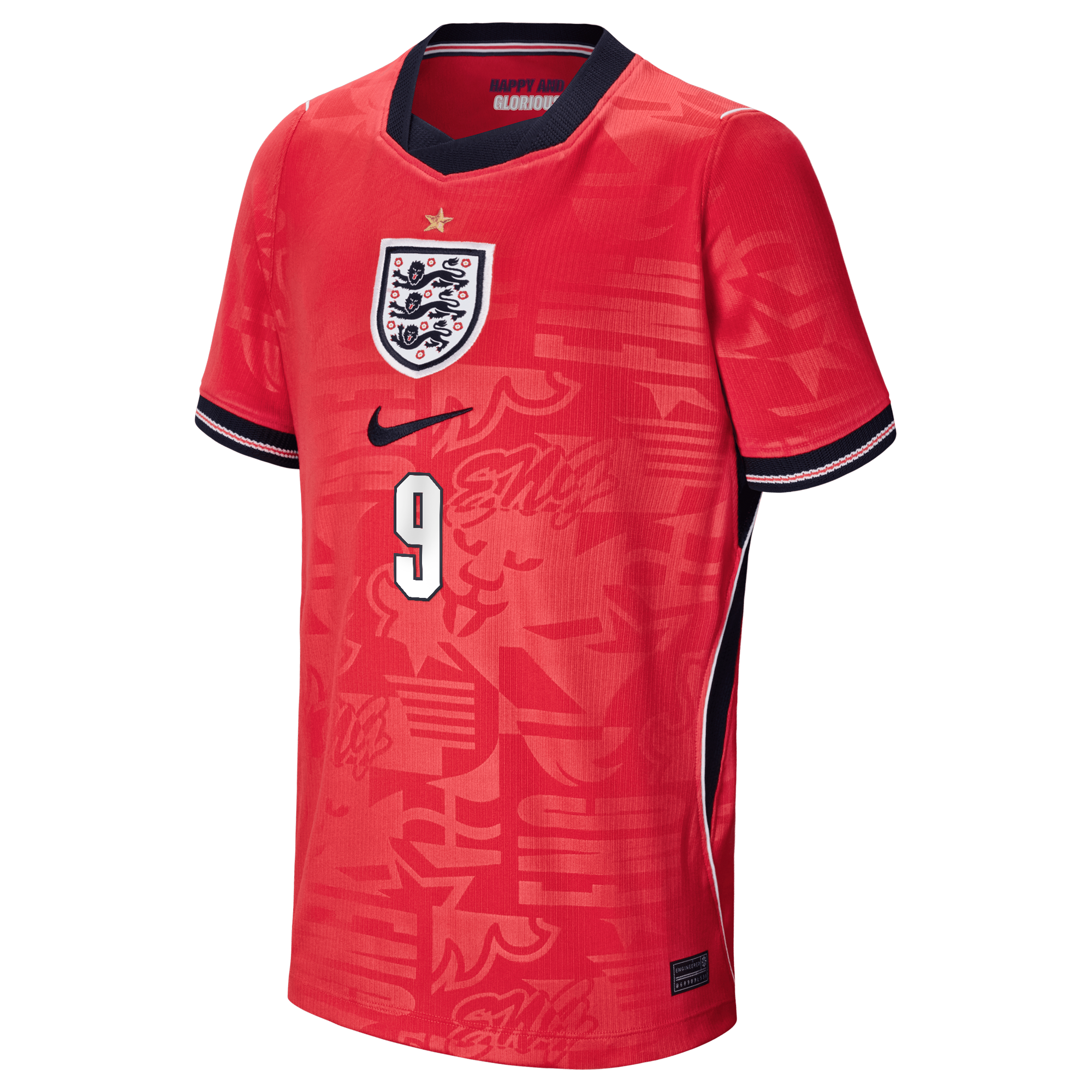 Harry Kane England National Team Nike Youth 2026 Away Stadium Jersey - Red