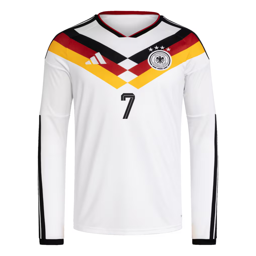 Kai Havertz Germany National Team adidas 2026 Home Long Sleeve Jersey - White