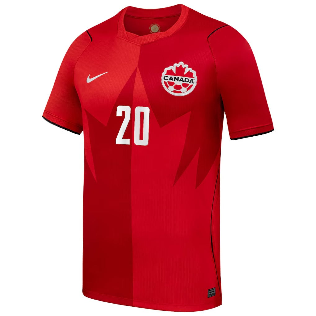 Jonathan David Canada Soccer Nike 2026 Home Stadium Jersey - Red