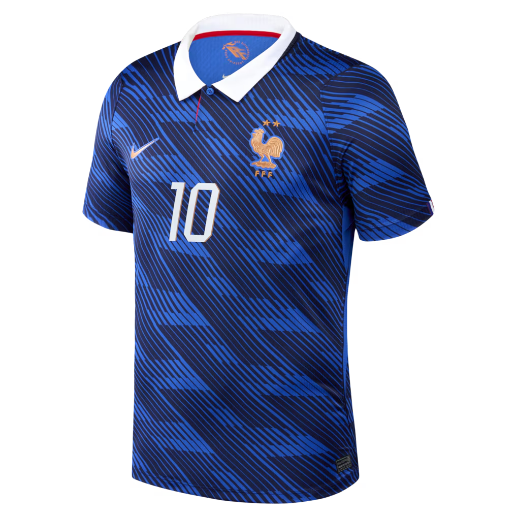 Kylian Mbappé France National Team Nike 2026 Home Stadium Jersey - Blue