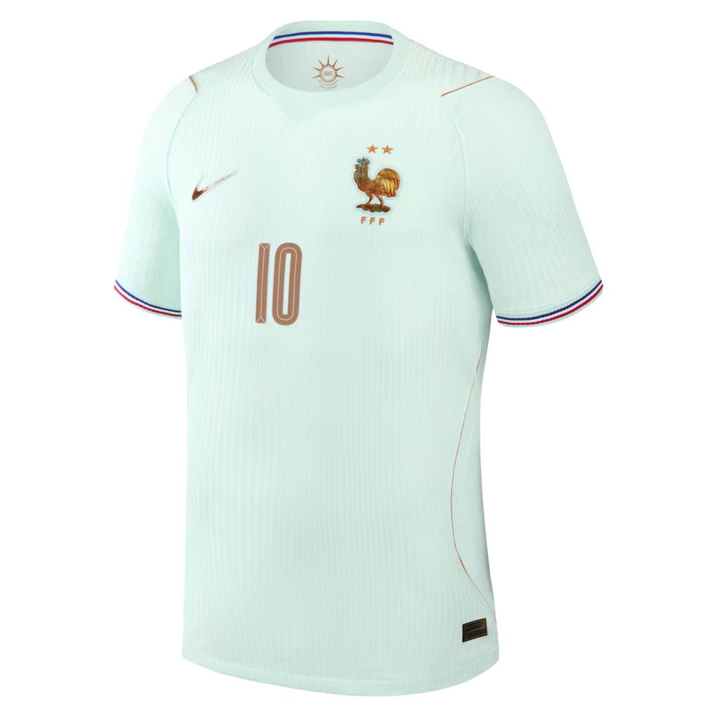 Kylian Mbappé France National Team Nike 2026 Away Match Jersey - Green
