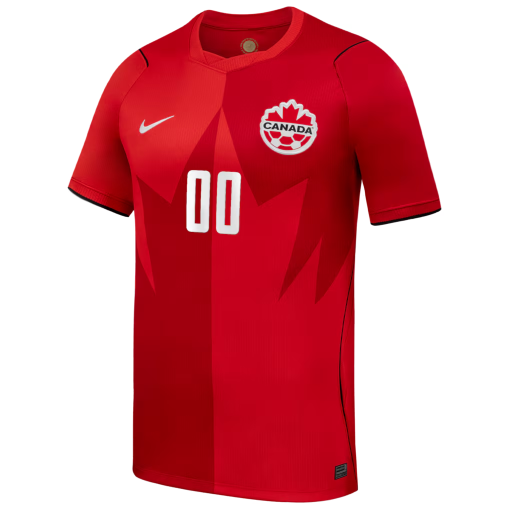 Canada Soccer Nike 2026 Home Stadium Custom Jersey - Red