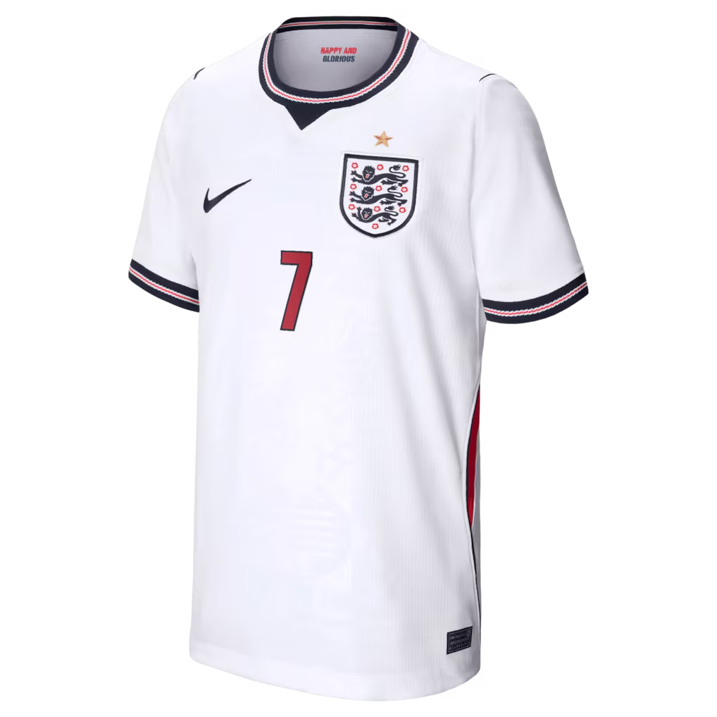 Bukayo Saka England National Team Nike Youth 2026 Home Stadium Jersey - White