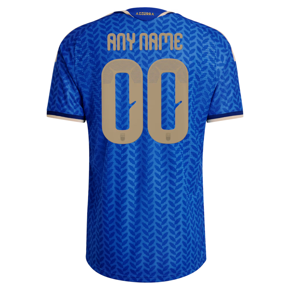 Italy National Team adidas FIFA x World Cup 2026 Home On Field Custom Jersey - Blue