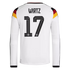 Florian Wirtz Germany National Team adidas 2026 Home Long Sleeve Jersey - White