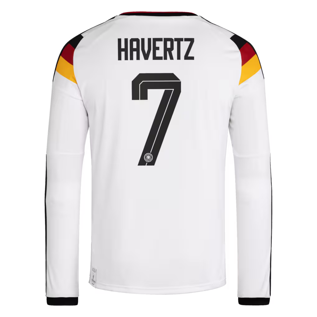 Kai Havertz Germany National Team adidas 2026 Home Long Sleeve Jersey - White