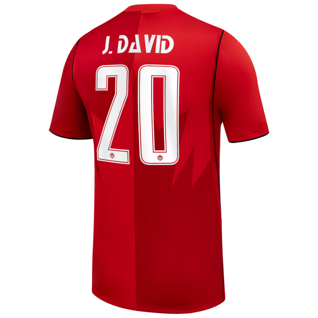 Jonathan David Canada Soccer Nike 2026 Home Stadium Jersey - Red
