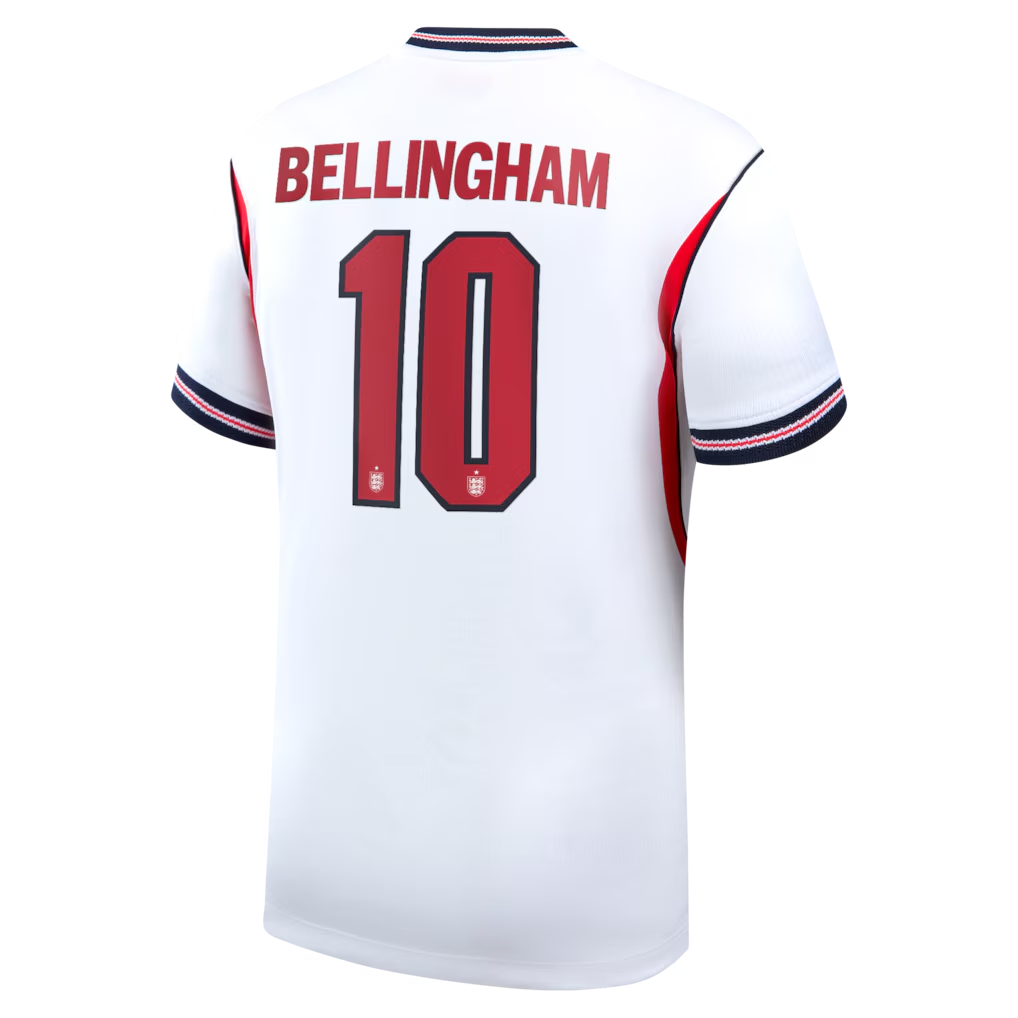 Jude Bellingham England National Team Nike 2026 Home Stadium Jersey - White
